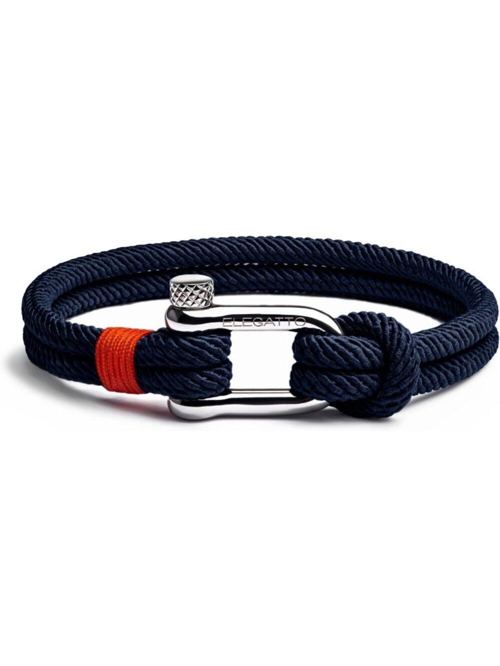 Premium Rope Bracelet for Men | Waterproof Nylon Cord & Silver Shackle